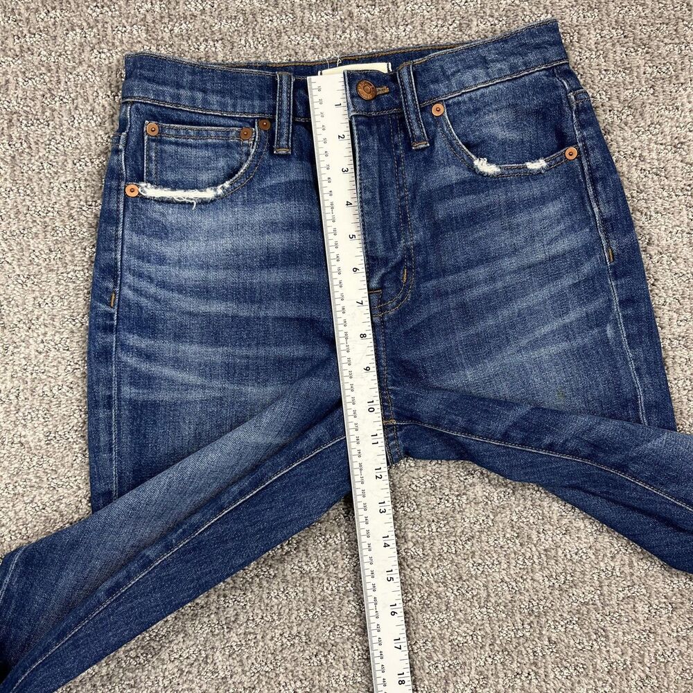 Madewell Jeans Womens 24 Blue The High-Rise Slim Boyjean High Rise Stretch Denim - Picture 4 of 10